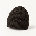 Hirsel Beanie in Peat, three-quarter view