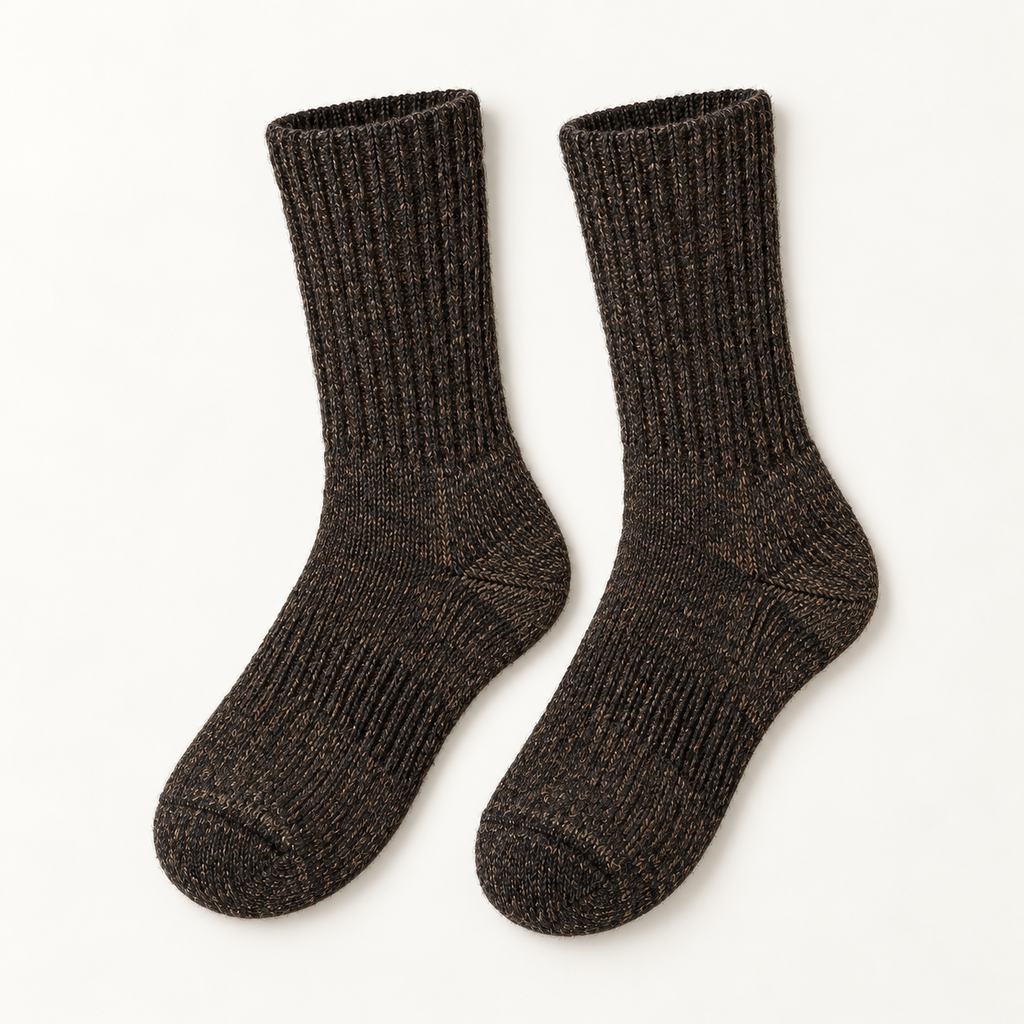 Hirsel Heavy Boot Sock in Peat, front view
