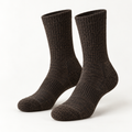 Hirsel Mid Hiker Crew Sock in Peat, three-quarter view