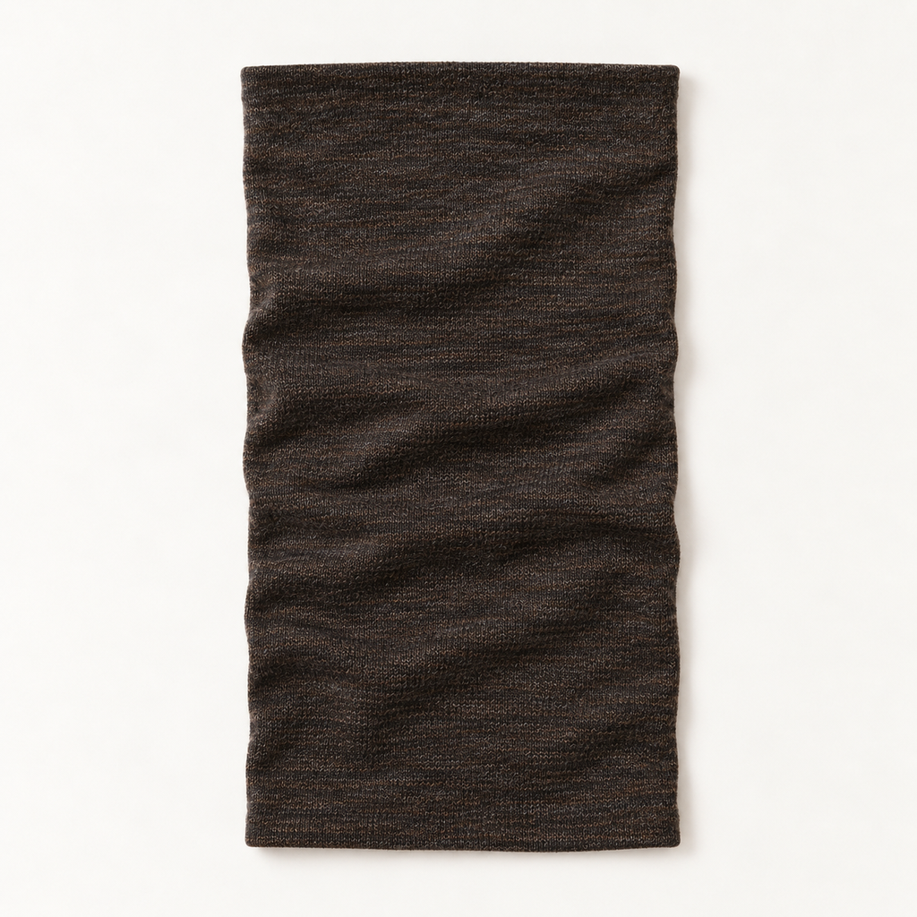 Hirsel Neck Gaiter in Peat, front view
